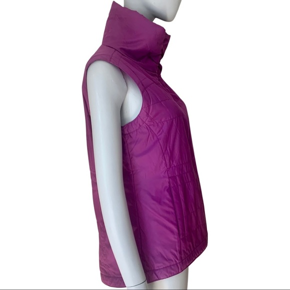 COLUMBIA Shining Light II Vest Magenta Fleece Lined Full Zip Size Small - Picture 8 of 16